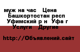 муж на час › Цена ­ 300 - Башкортостан респ., Уфимский р-н, Уфа г. Услуги » Другие   